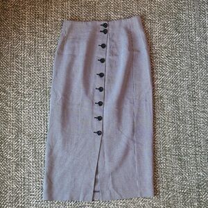 Classic Black and White Checkered Skirt